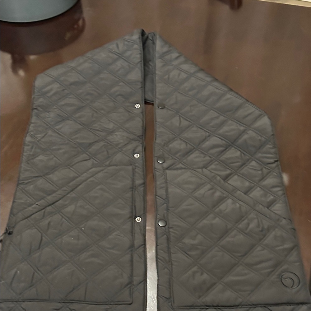 Quilted Black Scarf